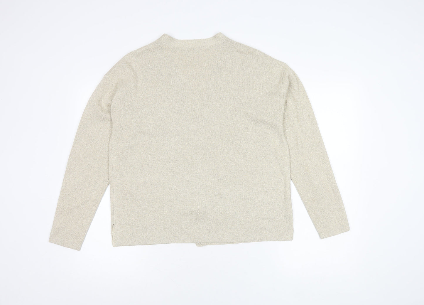 Womens UK Size M Marks and Spencer Gold Cardigan Jumper