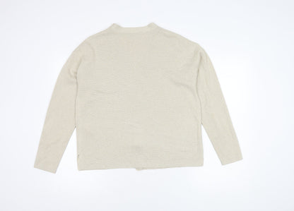 Womens UK Size M Marks and Spencer Gold Cardigan Jumper