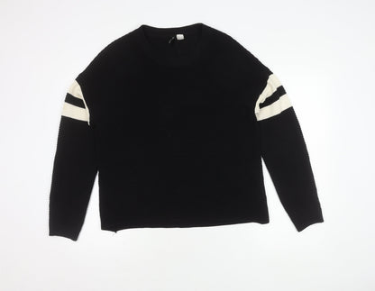 Womens UK Size 12 H&M Black Pullover Jumper