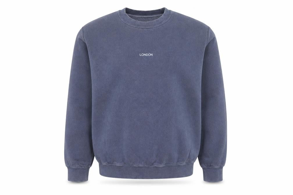 Mens UK Size XS Topman Blue Pullover Sweatshirt