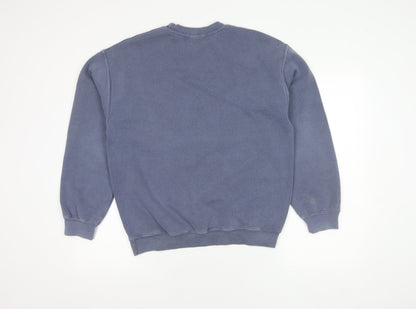 Topman Men's Blue XS Sweatshirt Crew Neck Pullover
