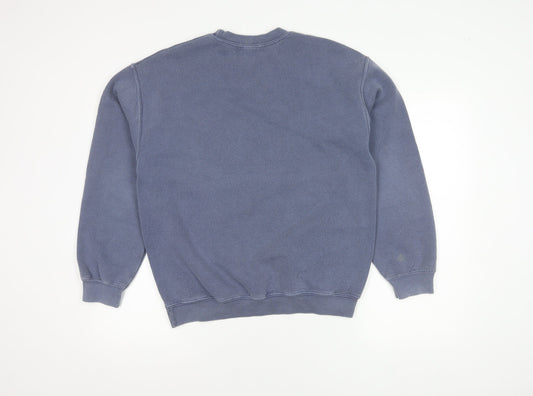 Topman Men's Blue XS Sweatshirt Crew Neck Pullover
