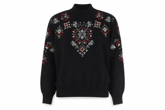 Womens UK Size M New Look Black Pullover Jumper