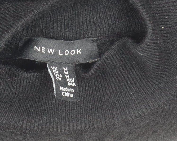 Womens UK Size M New Look Black Pullover Jumper