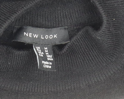 Womens UK Size M New Look Black Pullover Jumper