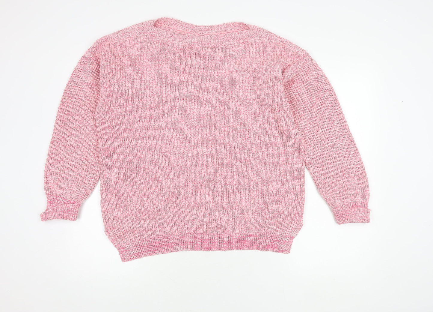 Womens UK Size L Marks and Spencer Pink Pullover Jumper