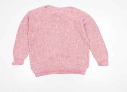 Womens UK Size L Marks and Spencer Pink Pullover Jumper
