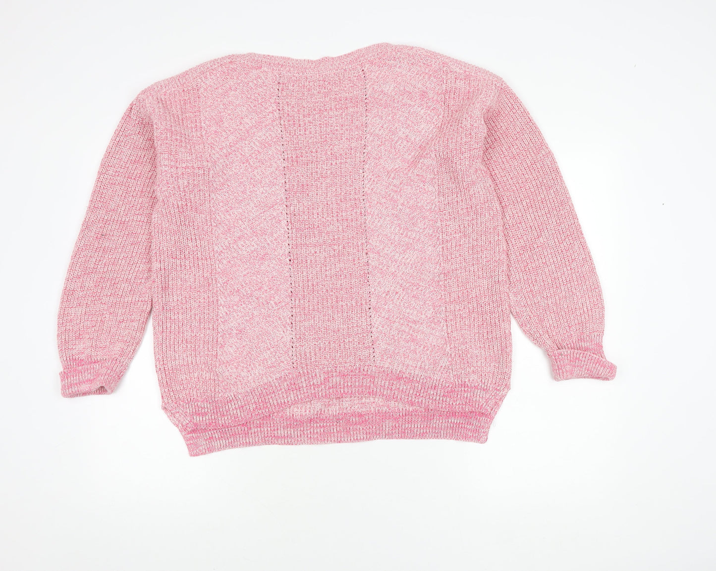 Womens UK Size L Marks and Spencer Pink Pullover Jumper
