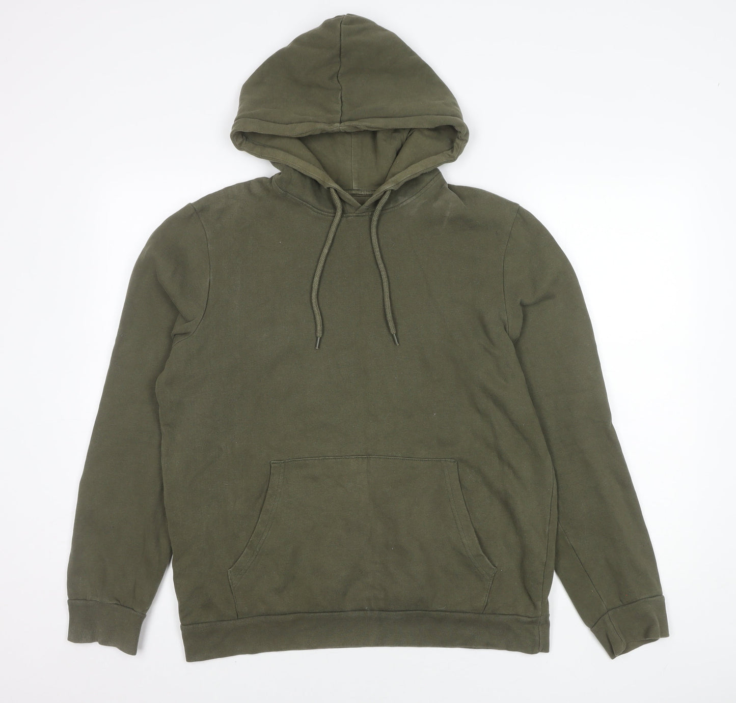 Topman Men's Green Pullover Hoodie Size M