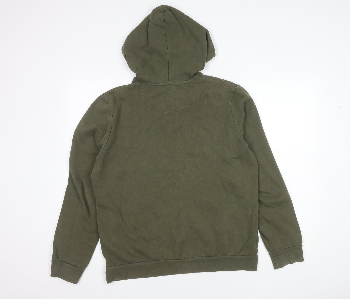 Topman Men's Green Pullover Hoodie Size M