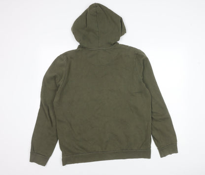 Topman Men's Green Pullover Hoodie Size M