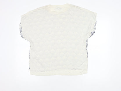 Womens UK Size 14 NEXT Ivory Basic Blouse