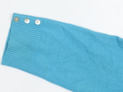 Womens UK Size 12 John Lewis Blue Cardigan Jumper