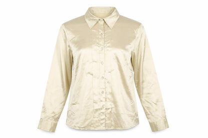 Womens UK Size 12 Marks and Spencer Beige Basic Blouse