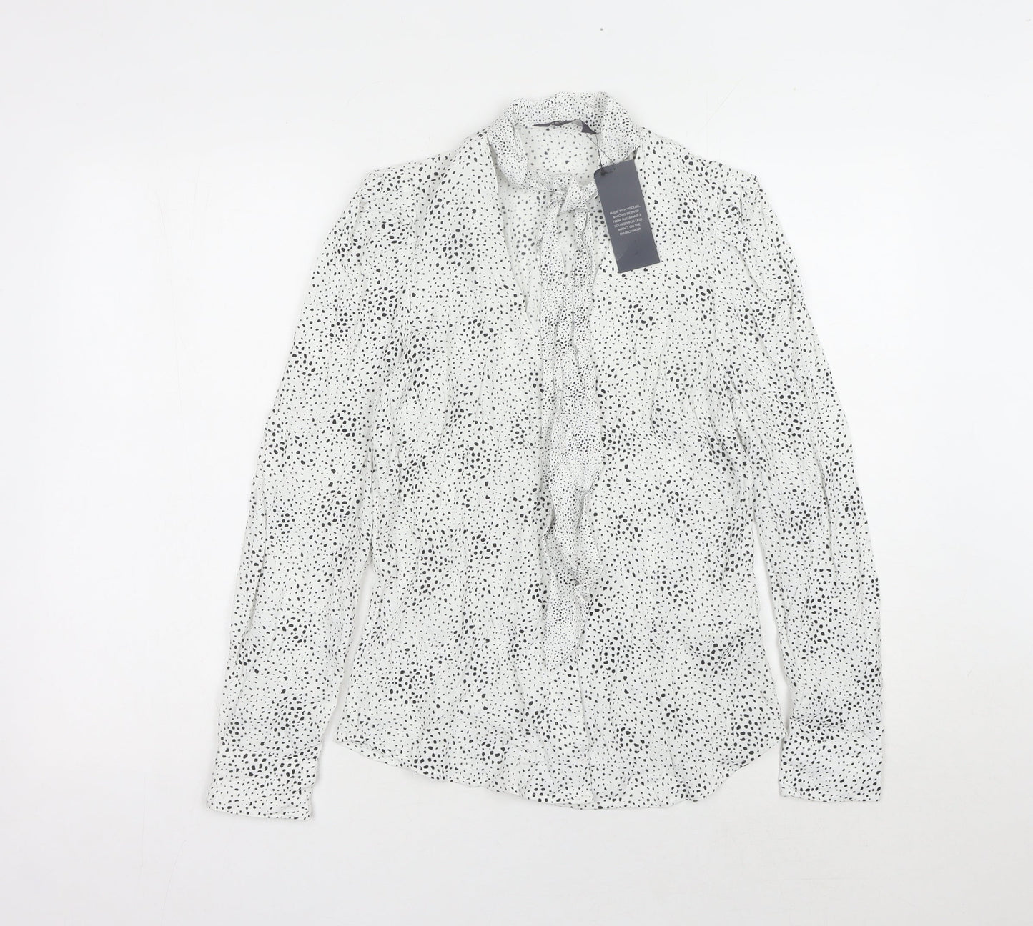 Womens UK Size 8 Marks and Spencer White  Blouse