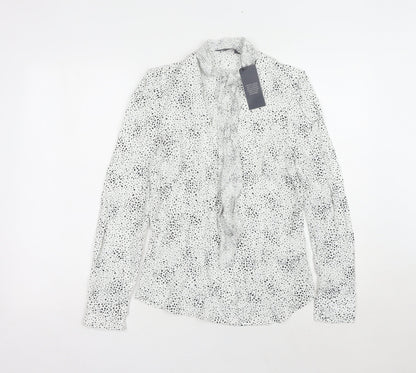 Womens UK Size 8 Marks and Spencer White  Blouse