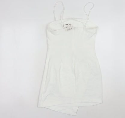 Zara Women's White Slip Dress, Size 8, Summer Party