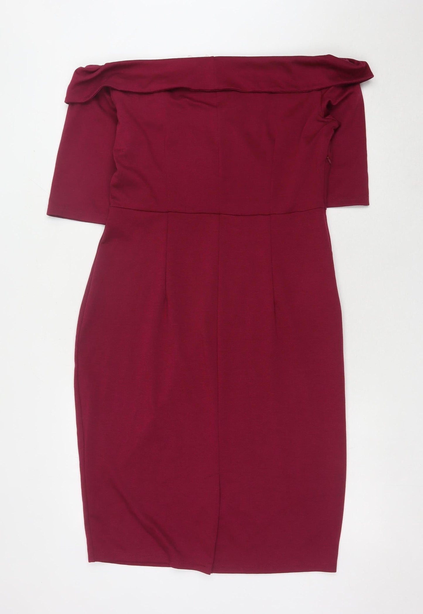Clearlove Women's Red Pencil Dress, Off Shoulder