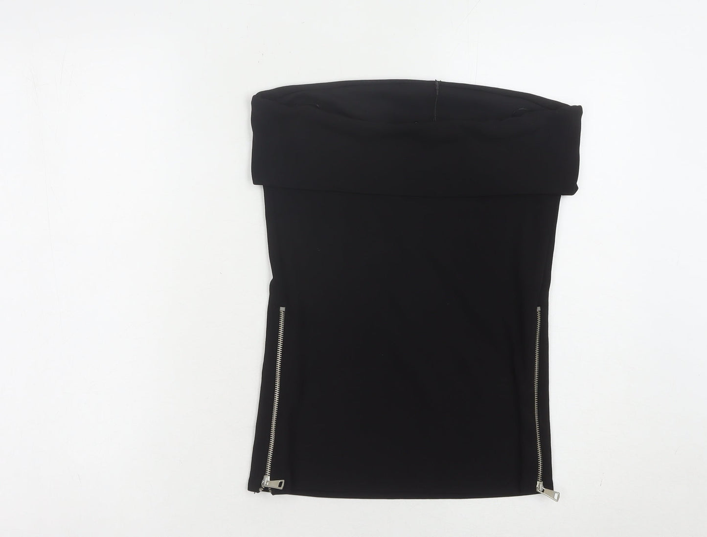 Zara Women's Black Solid Top, Size S