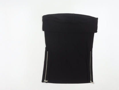 Zara Women's Black Solid Top, Size S