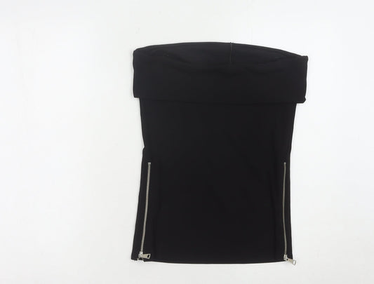Zara Women's Black Solid Top, Size S
