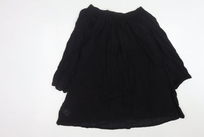 Womens UK Size L Fransa Black Basic Blouse