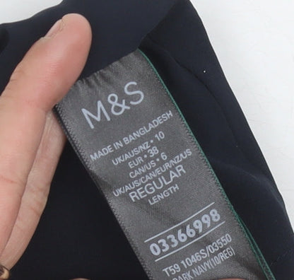 Marks & Spencer Women's Blue Pencil Skirt Size 10