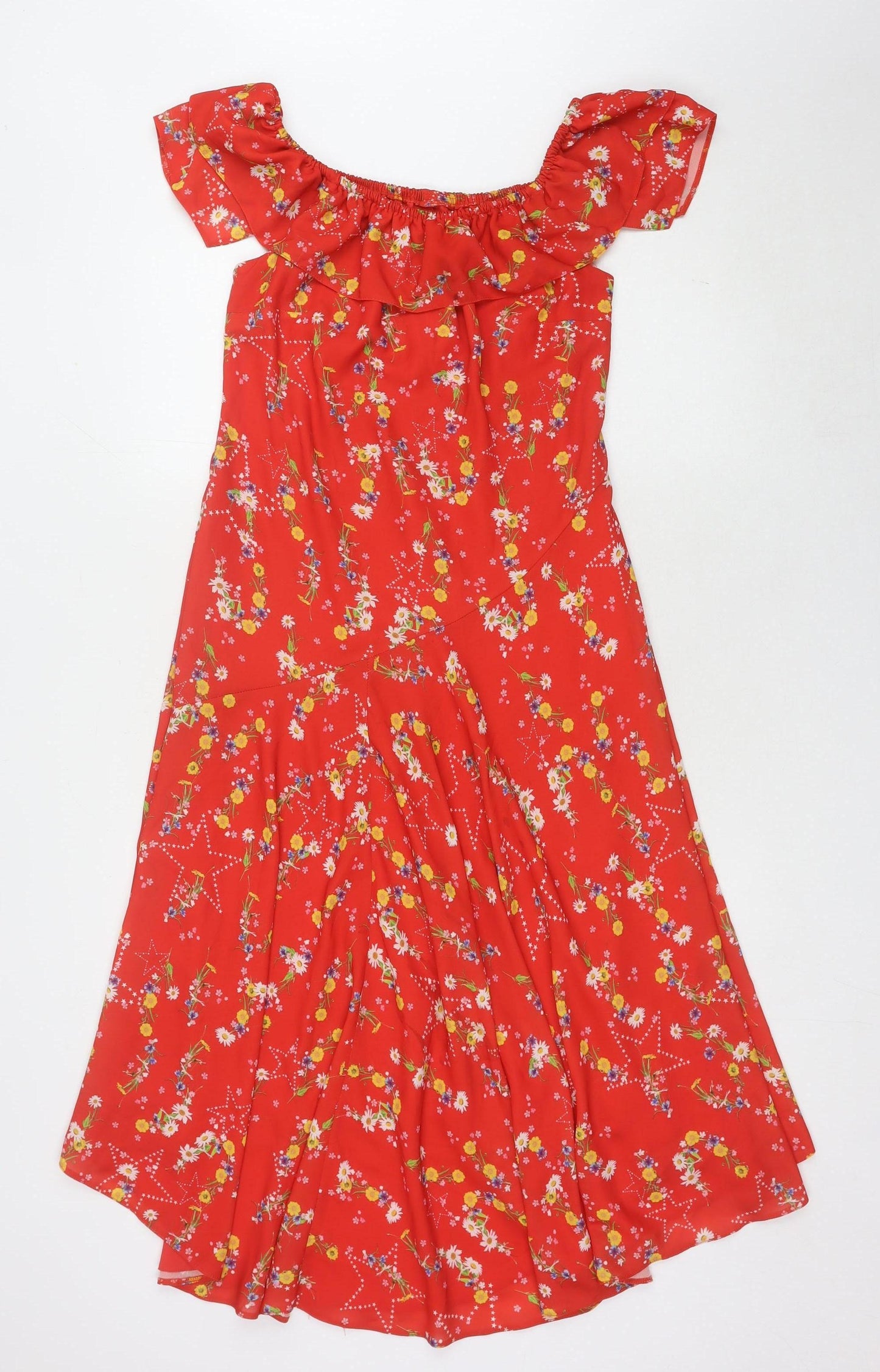Studio by Preen Women's Red Floral Dress, Size 10