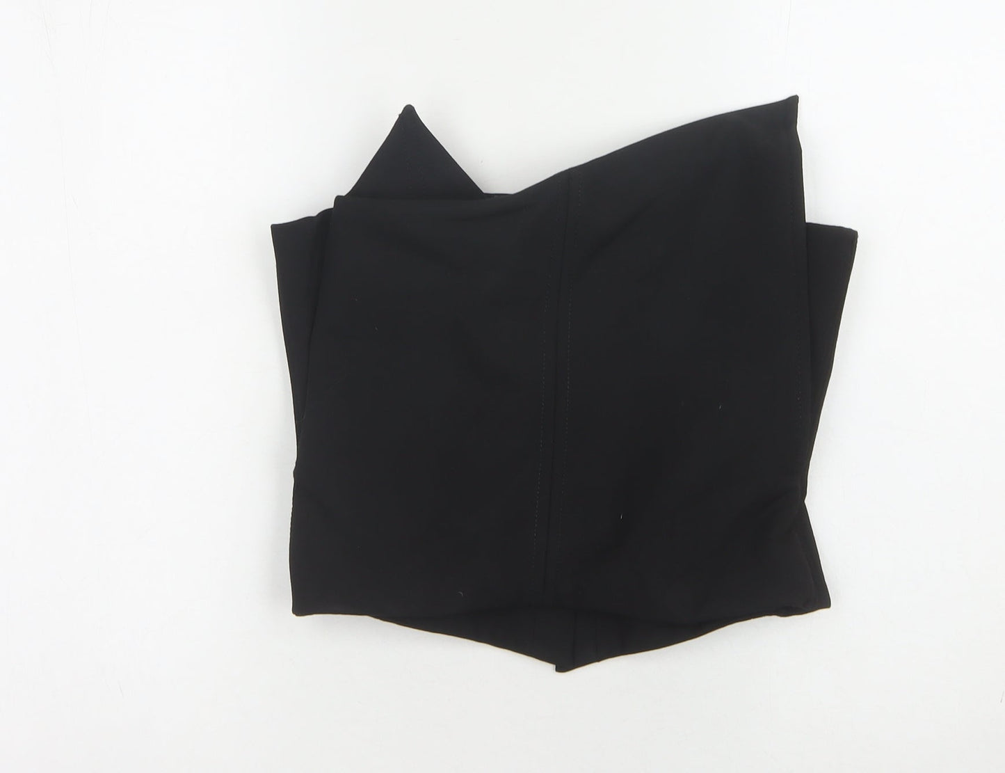 Womens UK Size M Zara Black Cropped Blouse
