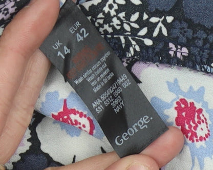George Women's Multicoloured Floral Blouse Size 14