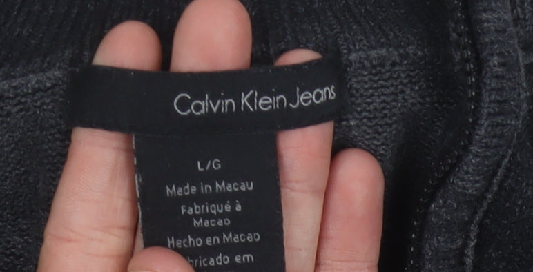 Calvin Klein Jeans Men's Black Pullover Jumper L