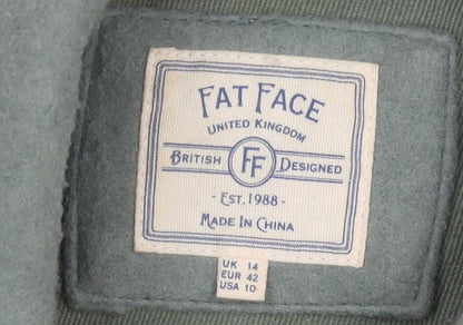 Fat Face Women's Green Mid-Length Jacket Size 14