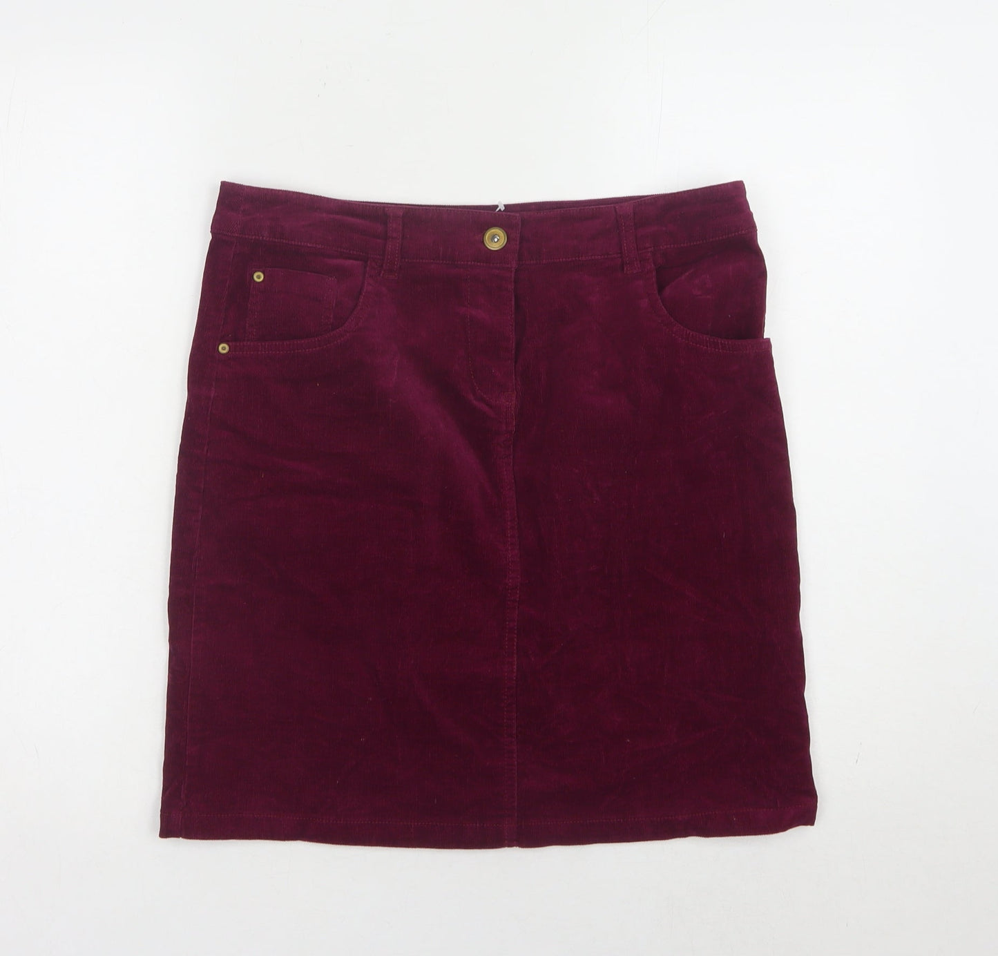 George Women's Purple Corduroy Pencil Skirt Size 10