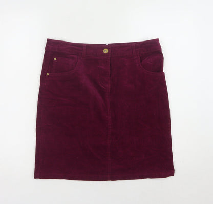 George Women's Purple Corduroy Pencil Skirt Size 10