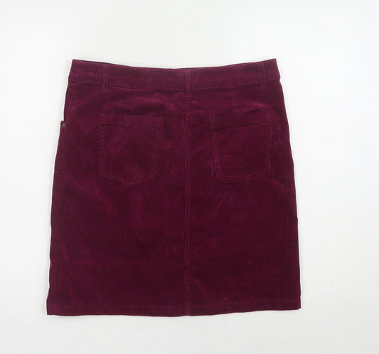 George Women's Purple Corduroy Pencil Skirt Size 10