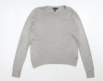 Womens UK Size 12 New Look Grey Pullover Jumper