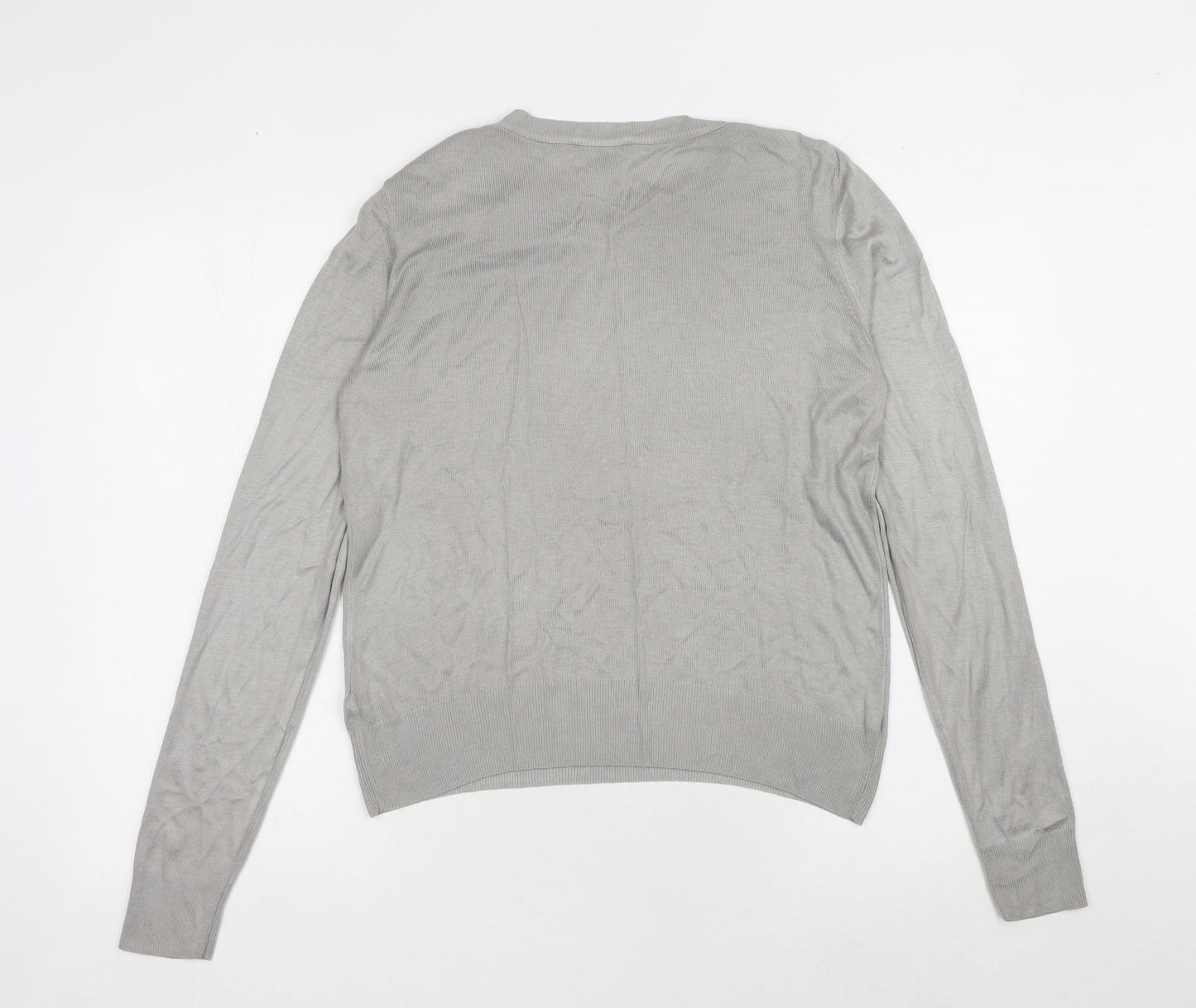 Womens UK Size 12 New Look Grey Pullover Jumper