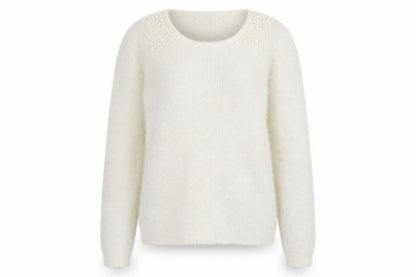 Womens UK Size 12 Onfire Ivory Pullover Jumper