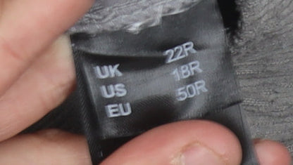 Simply Be Women's Grey Cargo Trousers Size 22