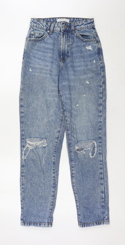 denim co. Women's Blue Relaxed Fit Mom Jeans Size 4