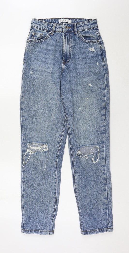 denim co. Women's Blue Relaxed Fit Mom Jeans Size 4