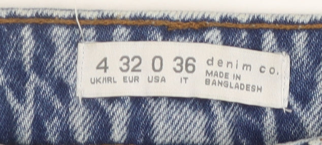 denim co. Women's Blue Relaxed Fit Mom Jeans Size 4