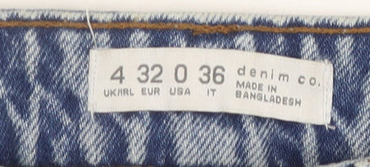 denim co. Women's Blue Relaxed Fit Mom Jeans Size 4