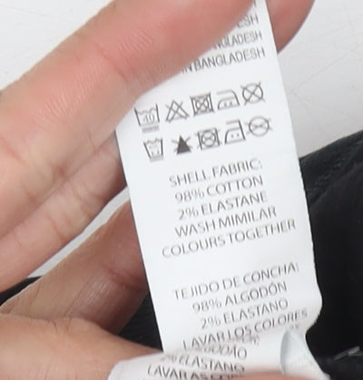 Denim Co. Men's Black Corduroy Trousers, Size 36