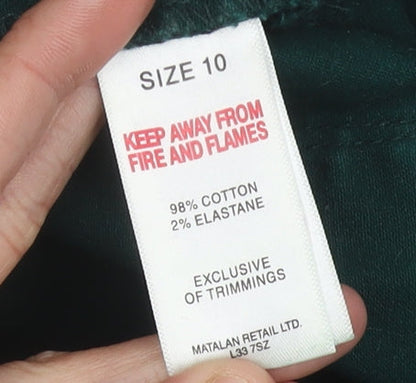 Matalan Women's Green Regular Fit Jeans Size 10