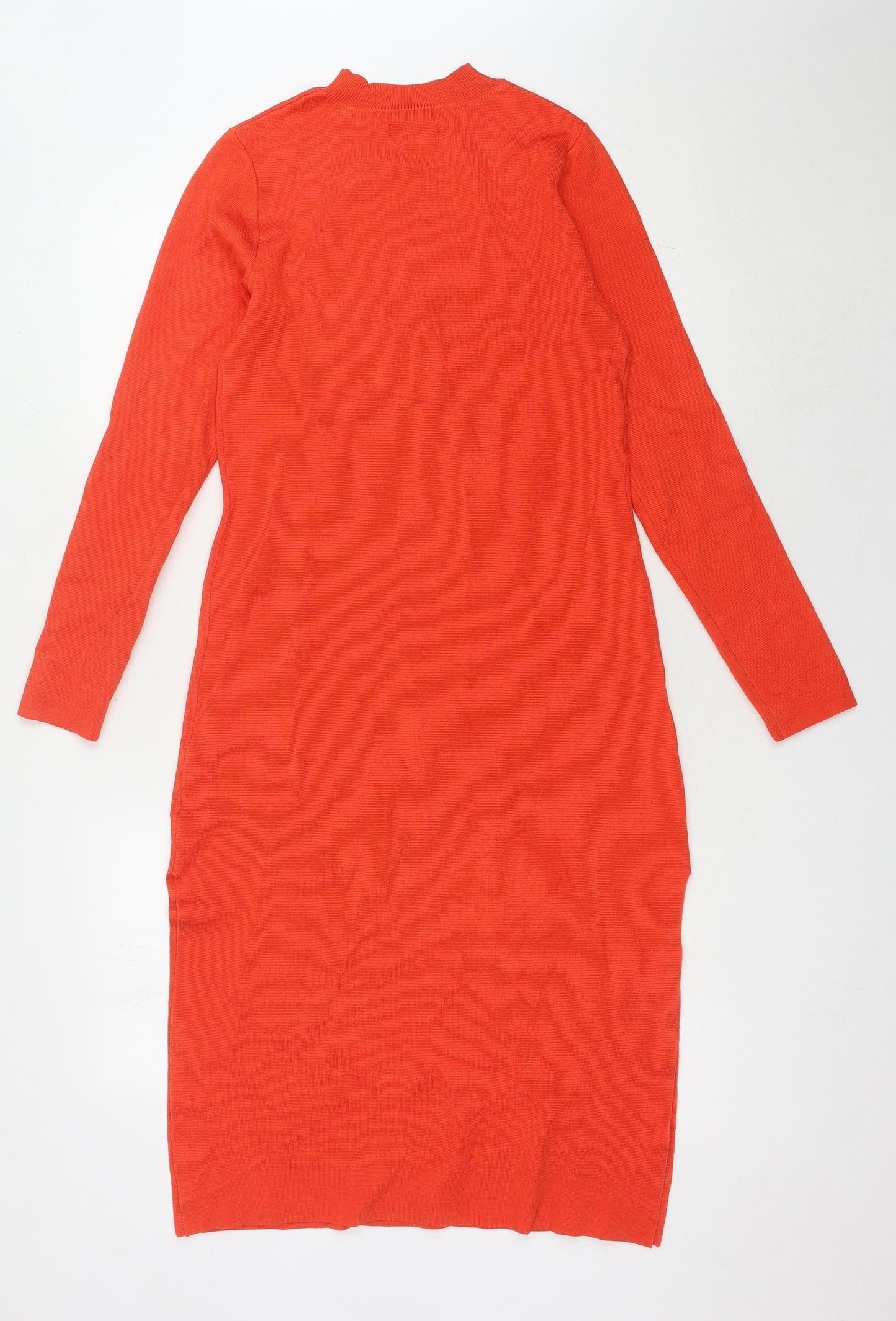 Jack Wills Red Midi Sheath Dress, Size 8, Women's