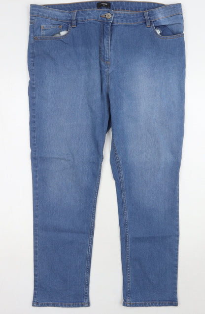 Matalan Women's Blue Straight Jeans Size 18