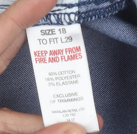 Matalan Women's Blue Straight Jeans Size 18