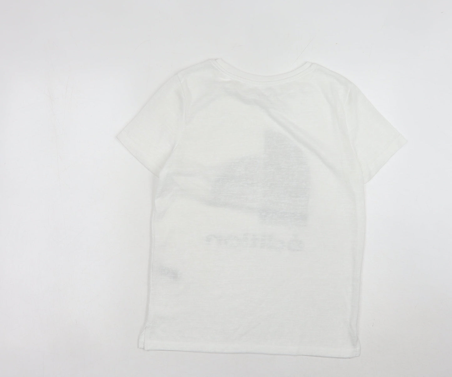 Womens UK Size 8 River Island White Basic T-Shirt