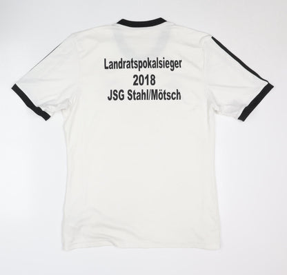 Adidas Men's White M Jersey Shirt V-Neck